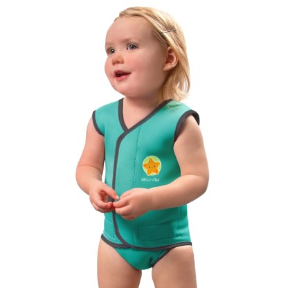 Image of Bbluv Wräp (Aqua) - Neoprene Baby WetSuit (6-18 months)