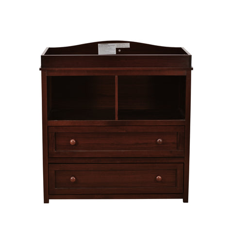 Image of AFG Baby Leila I 2 Drawer Changing Table Espresso