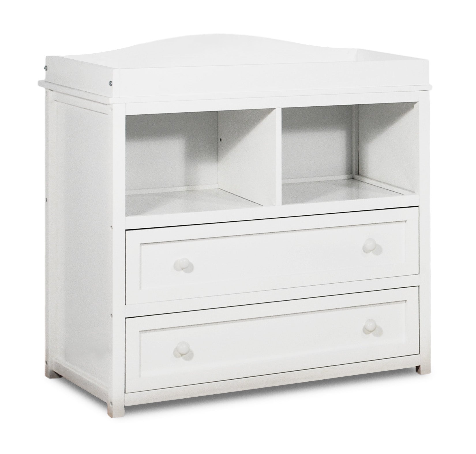 AFG Baby Alice 4-in-1 Convertible Crib with Leila 2-Drawer Changer in White