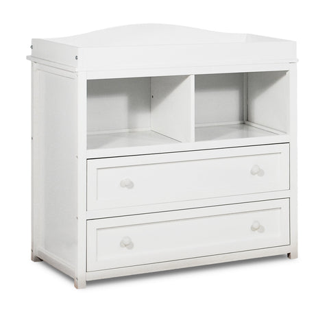 Image of AFG Baby Alice 4-in-1 Convertible Crib with Leila 2-Drawer Changer in White
