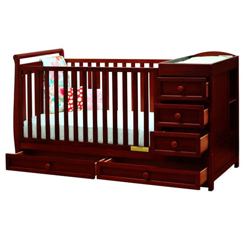 Image of Athena Daphne 2 in 1 Convertible Crib in Gray