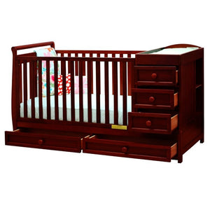 Athena Daphne 2 in 1 Convertible Crib in Gray