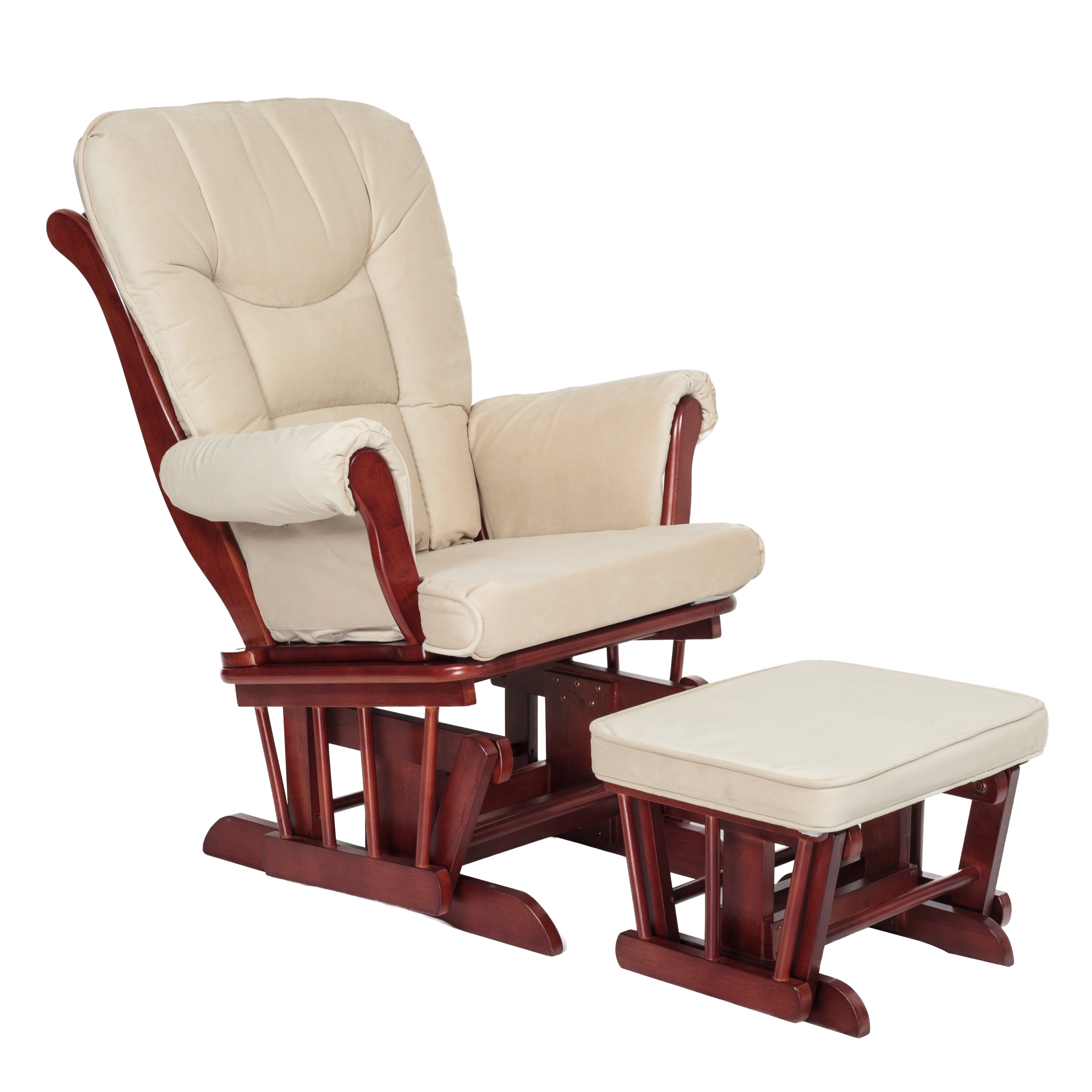 Sleigh Glider Chair and Ottoman