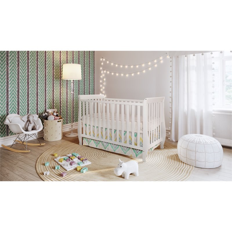 Athena Naomi 4 in 1 Convertible Crib with Guardrail