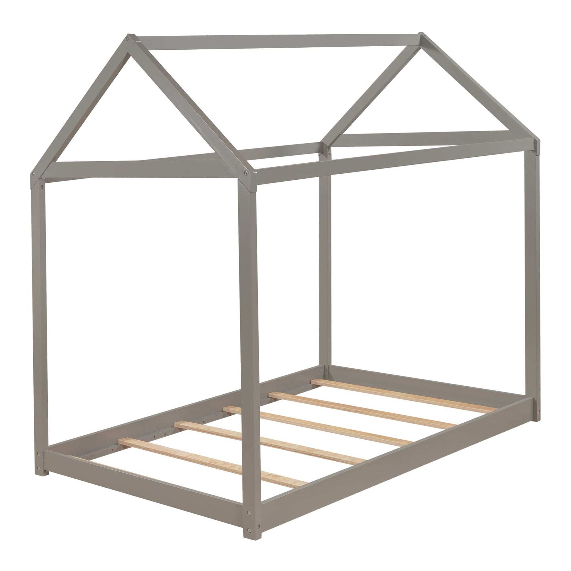 Twin Size Wooden House Bed