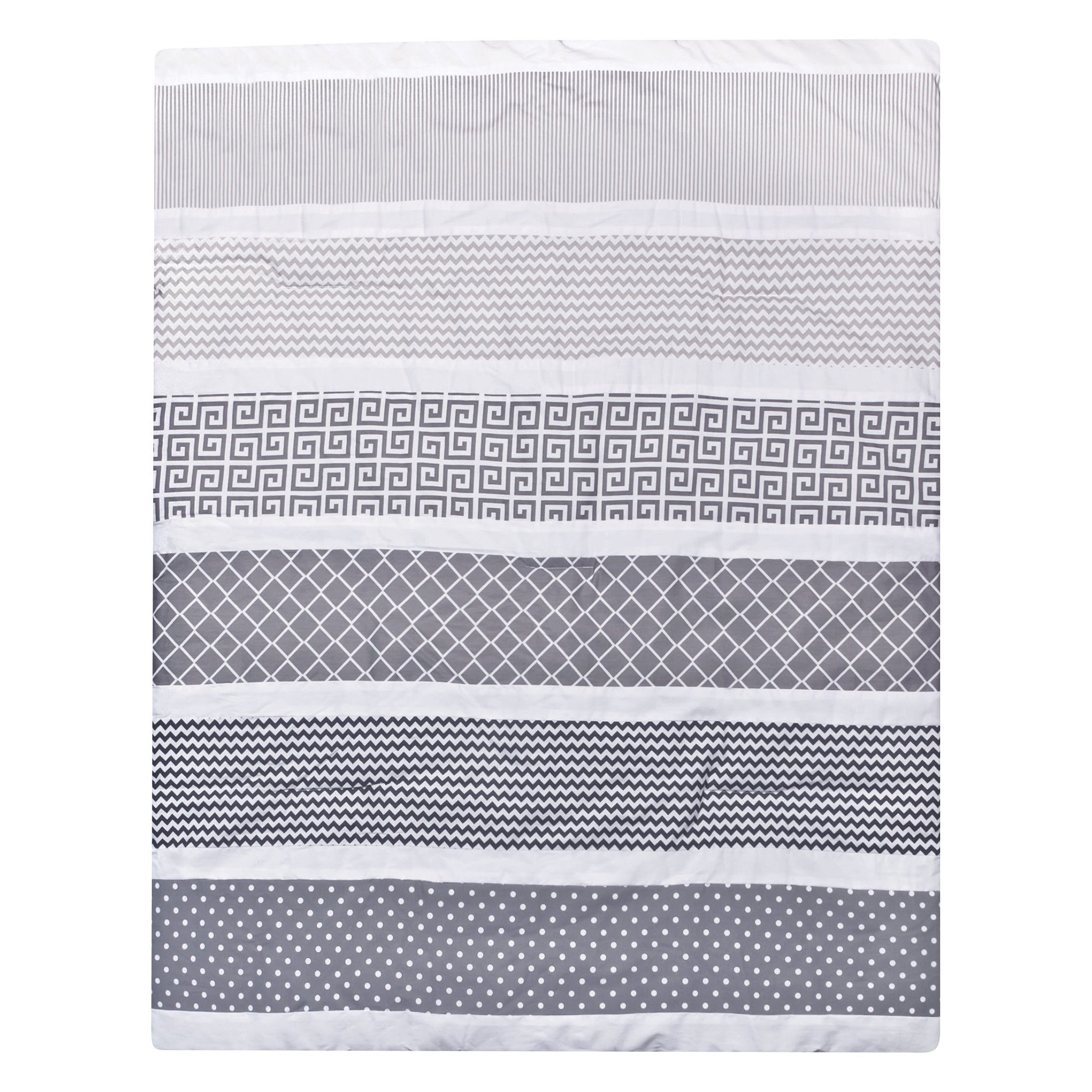 Ombre Gray 5 Piece Crib Bedding Set