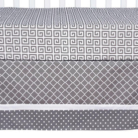 Ombre Gray 3 Piece Crib Bedding Set