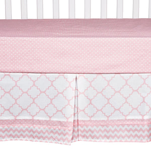 Pink Sky 3 Piece Crib Bedding Set
