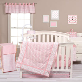Trend Lab Pink Sky 3 Piece Crib Bedding Set