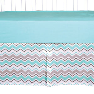 Seashore Waves 3 Piece Crib Bedding Set