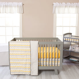 Buttercup Zigzag 3 Piece Crib Bedding Set