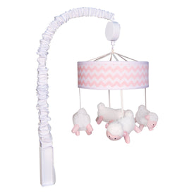 Pink Sky Musical Crib Mobile