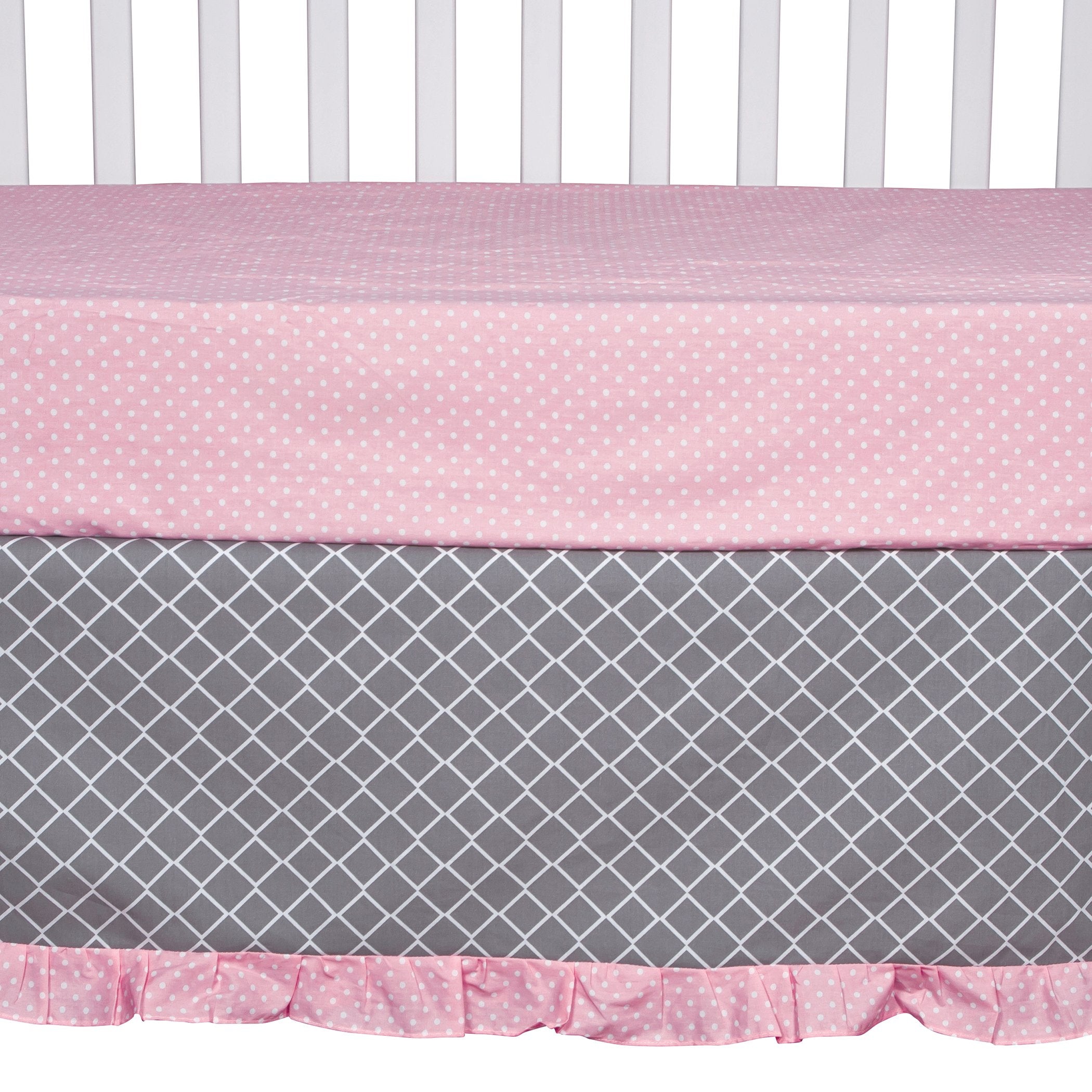 Cotton Candy Chevron 3 Piece Crib Bedding Set