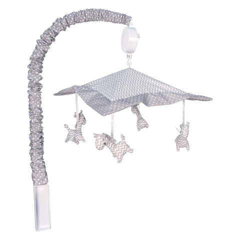 Image of Safari Chevron Musical Crib Mobile