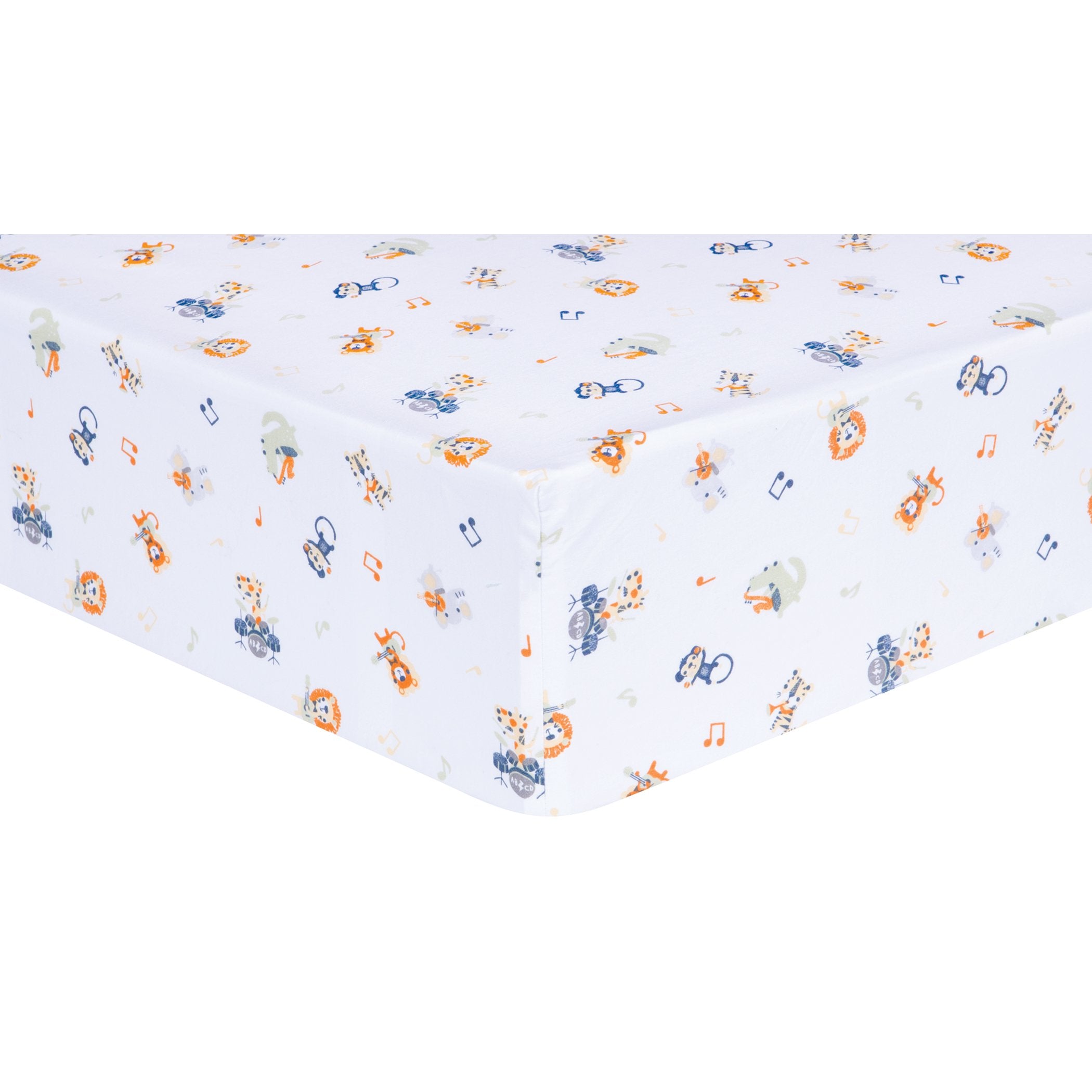 Safari Rock Band 6 Piece Crib Bedding Set