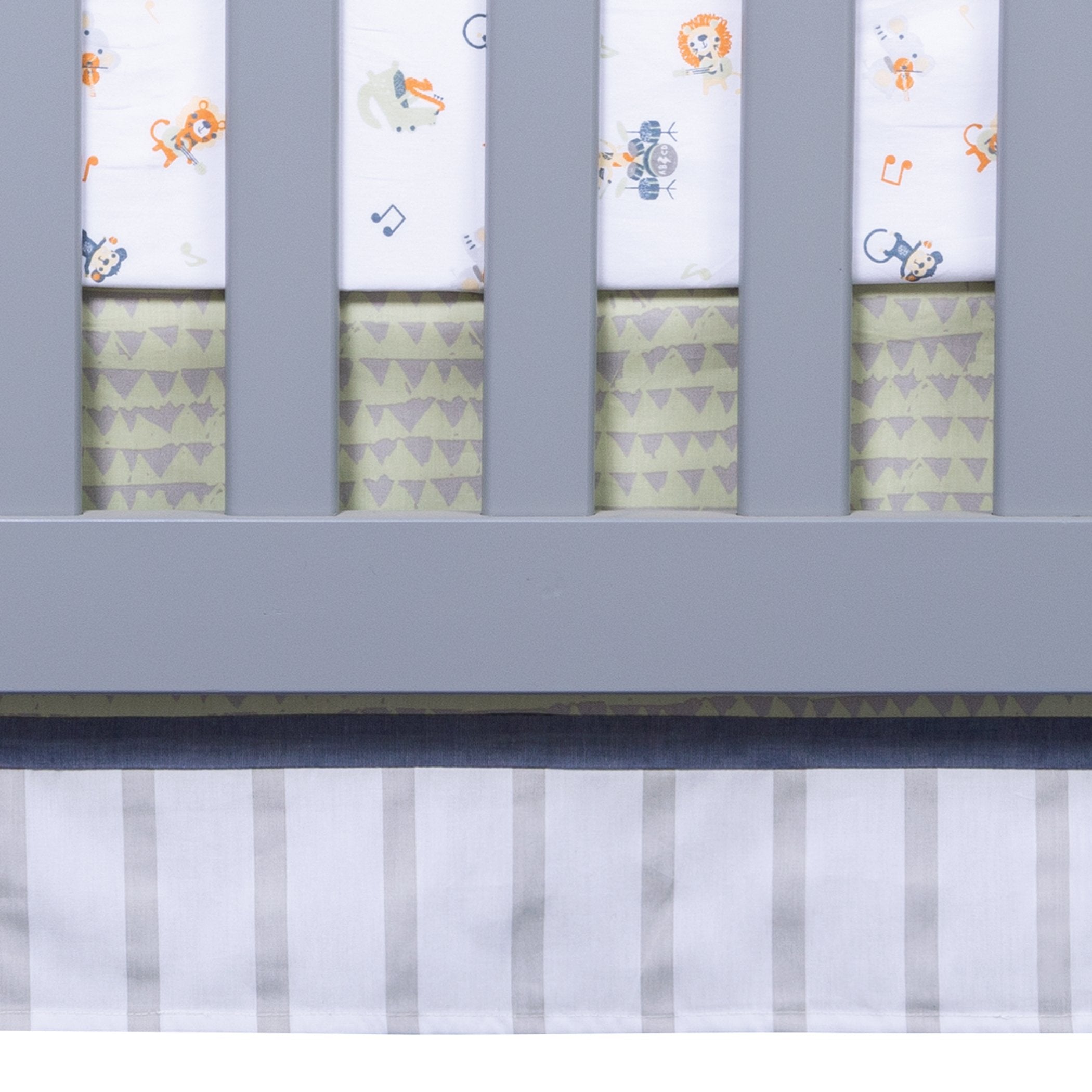 Safari Rock Band 6 Piece Crib Bedding Set