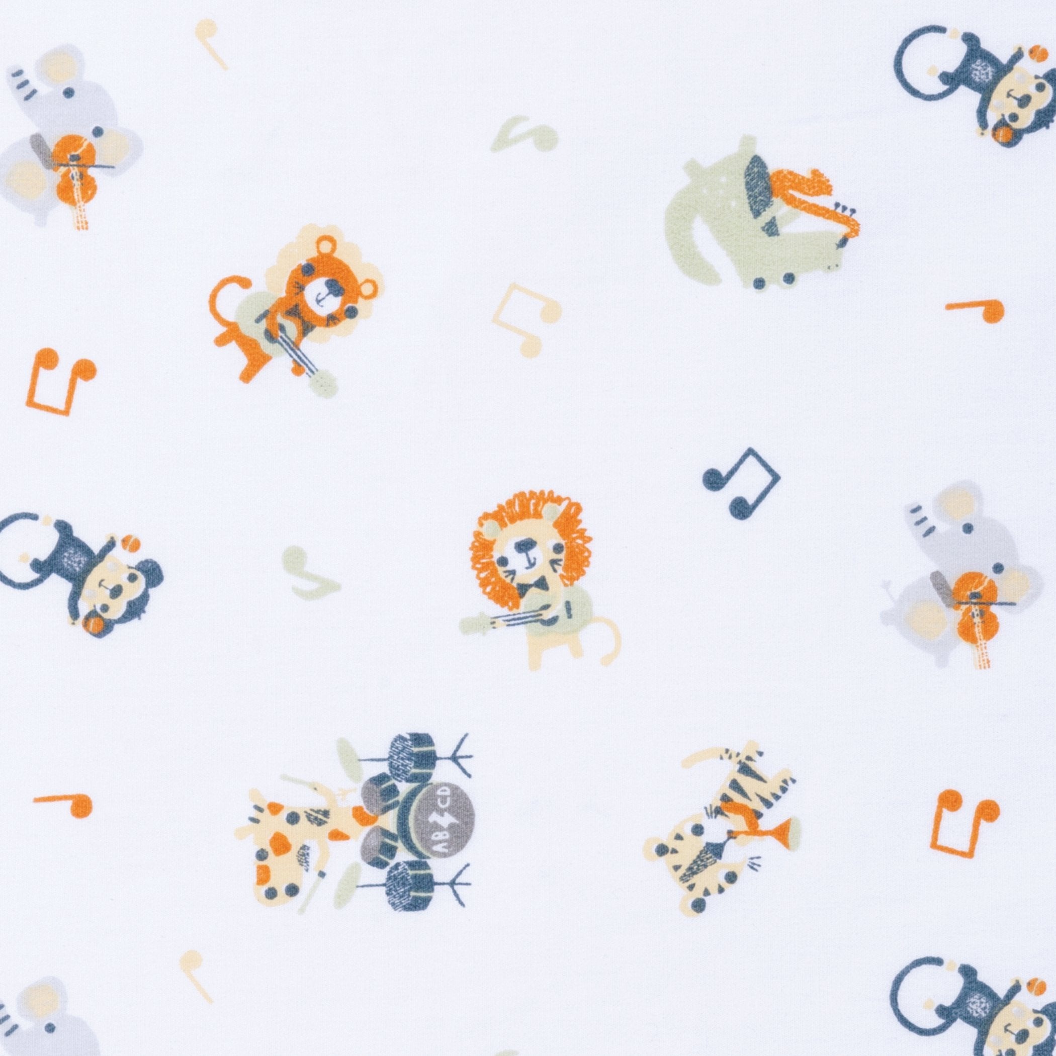 Safari Rock Band 6 Piece Crib Bedding Set