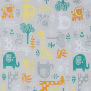 Lullaby Jungle 6 Piece Crib Bedding Set