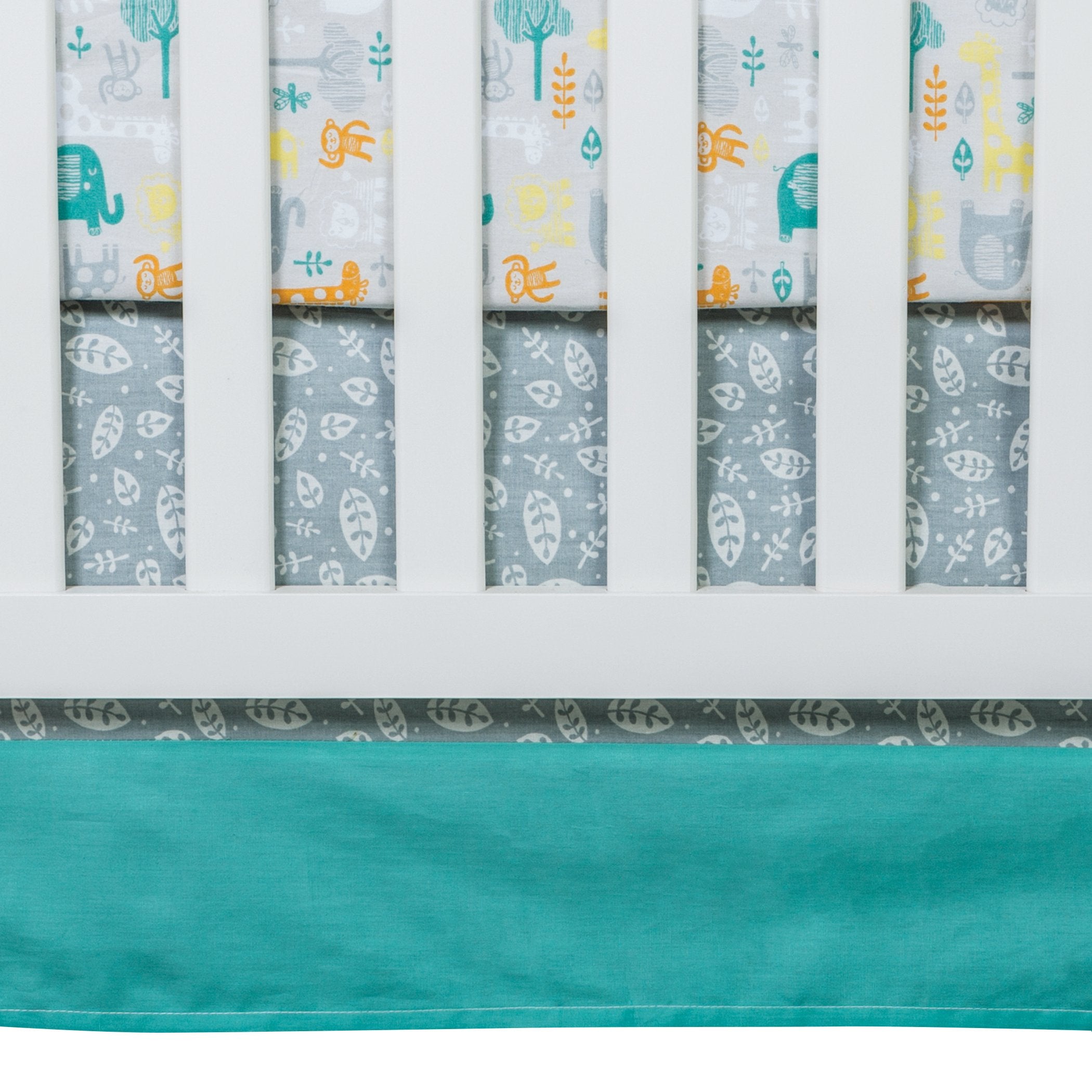 Lullaby Jungle 6 Piece Crib Bedding Set