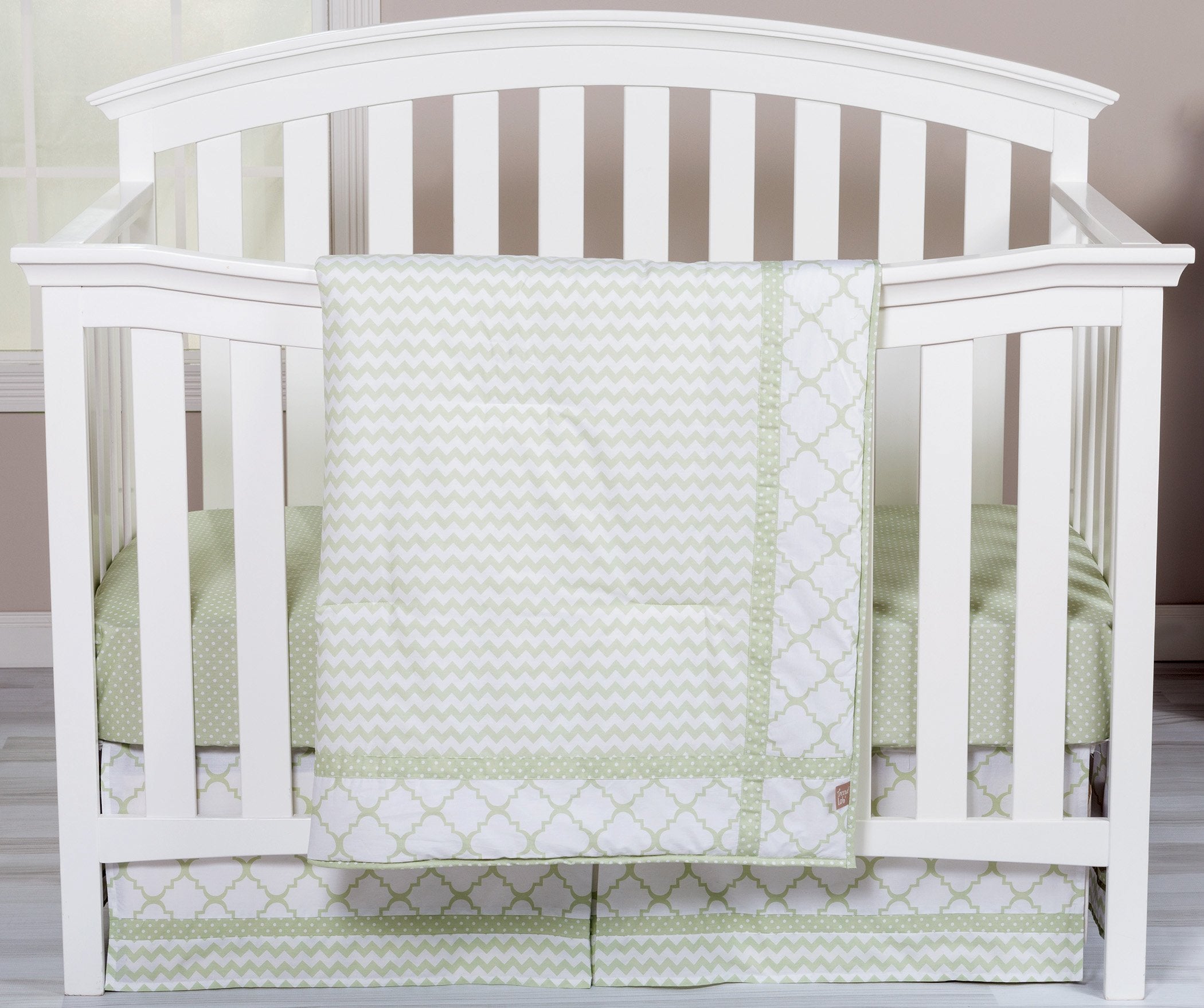 Sea Foam 3 Piece Crib Bedding Set
