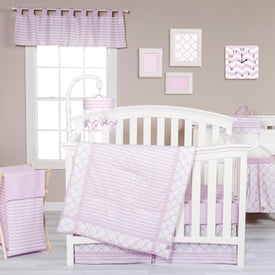 Orchid Bloom 3 Piece Crib Bedding Set