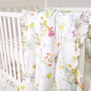 Wildflowers 3 Piece Crib Bedding Set