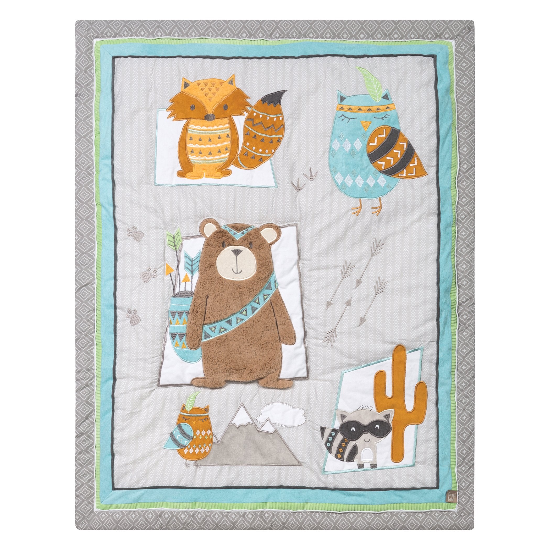 Lodge Buddies 3 Piece Crib Bedding Set