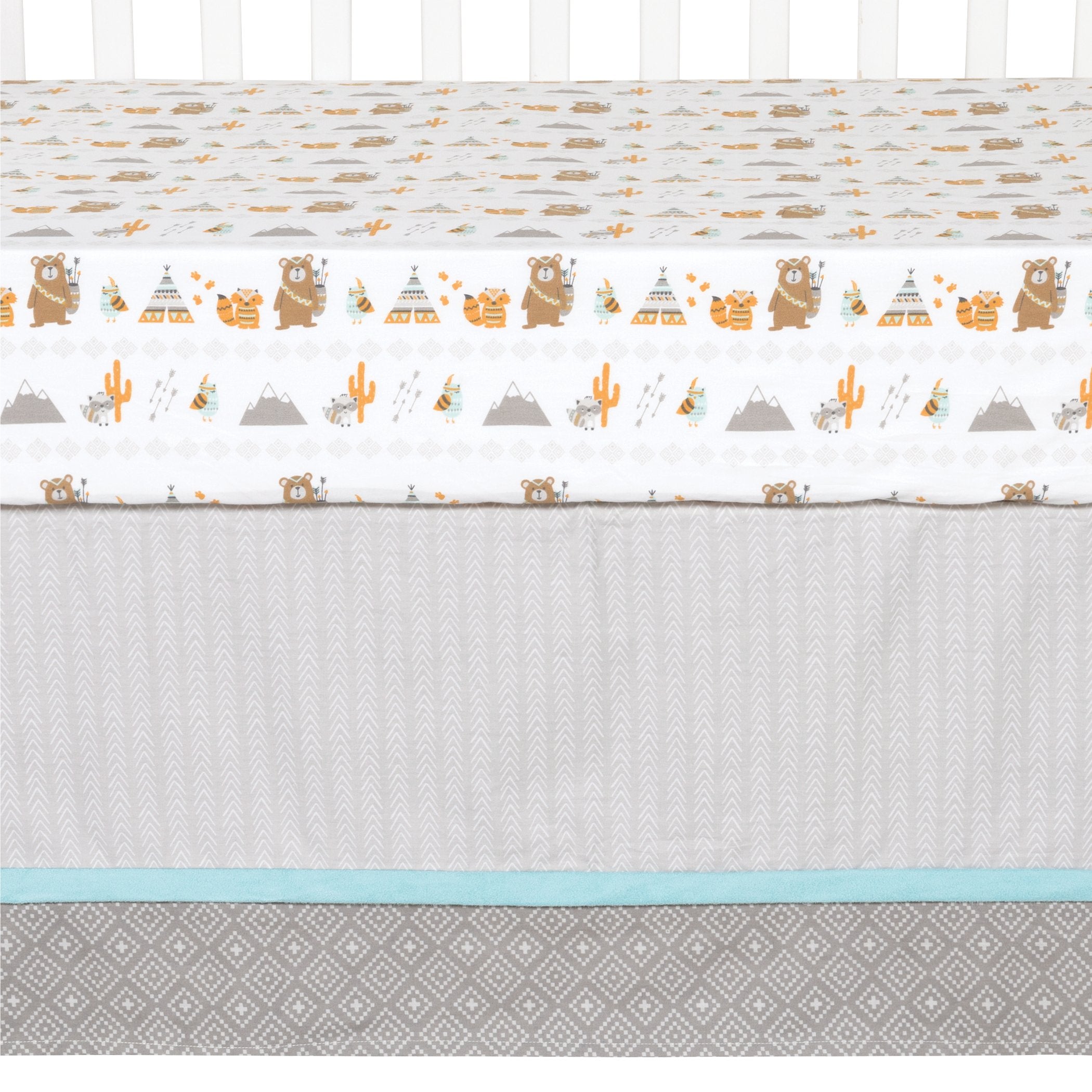 Lodge Buddies 3 Piece Crib Bedding Set