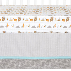 Lodge Buddies 3 Piece Crib Bedding Set