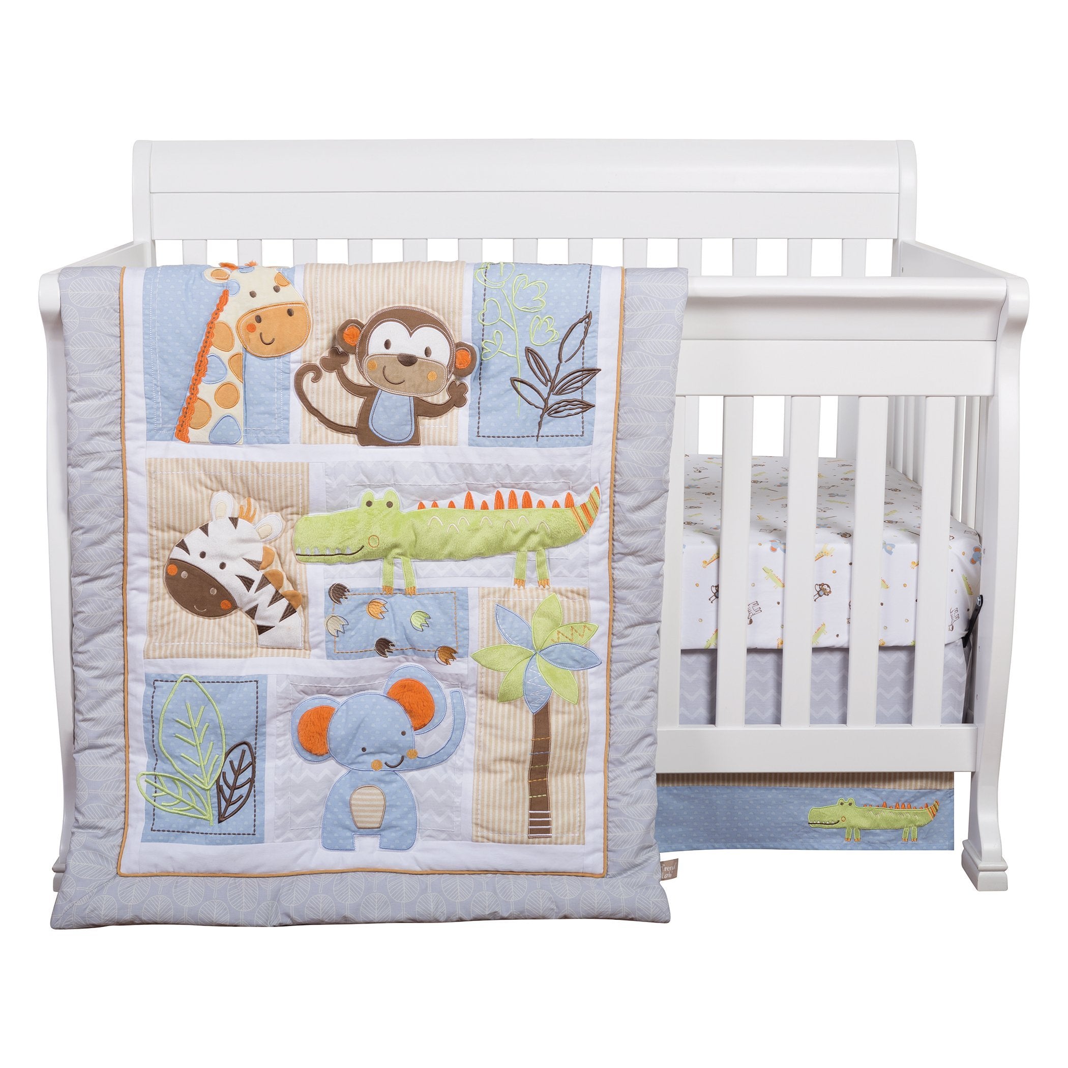 Jungle Fun 6 Piece Crib Bedding Set