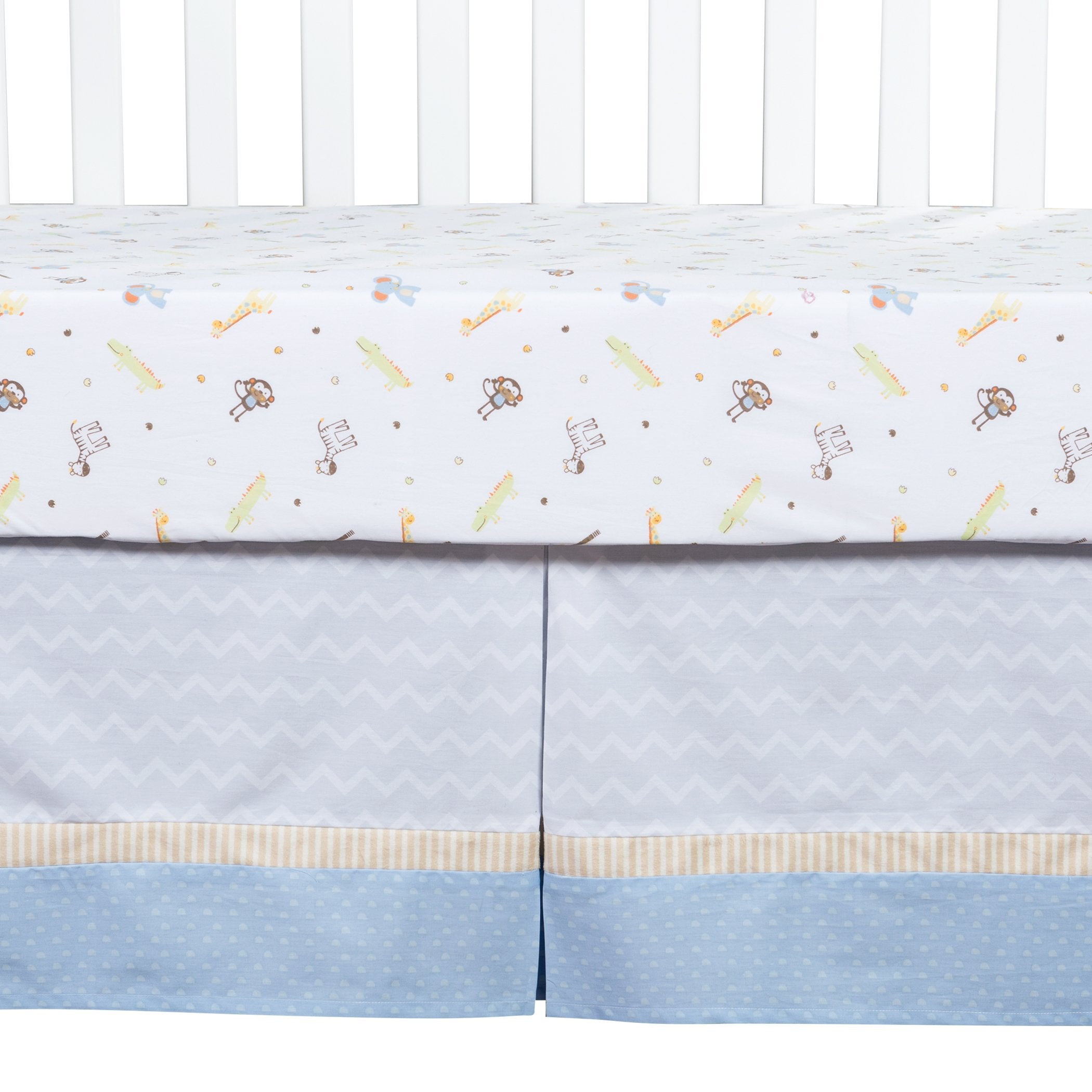 Jungle Fun 6 Piece Crib Bedding Set