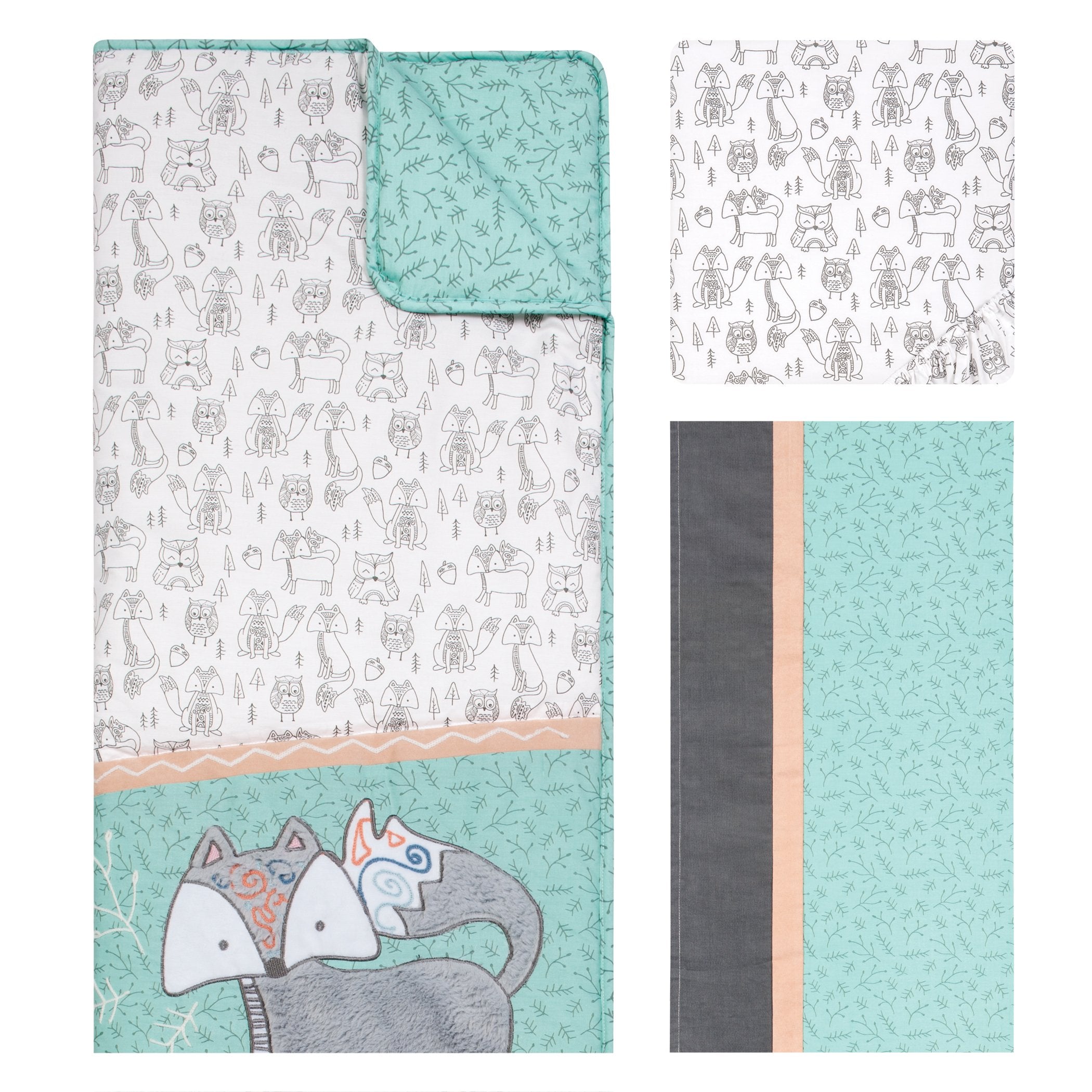 Sawyer 3 Piece Crib Bedding Set