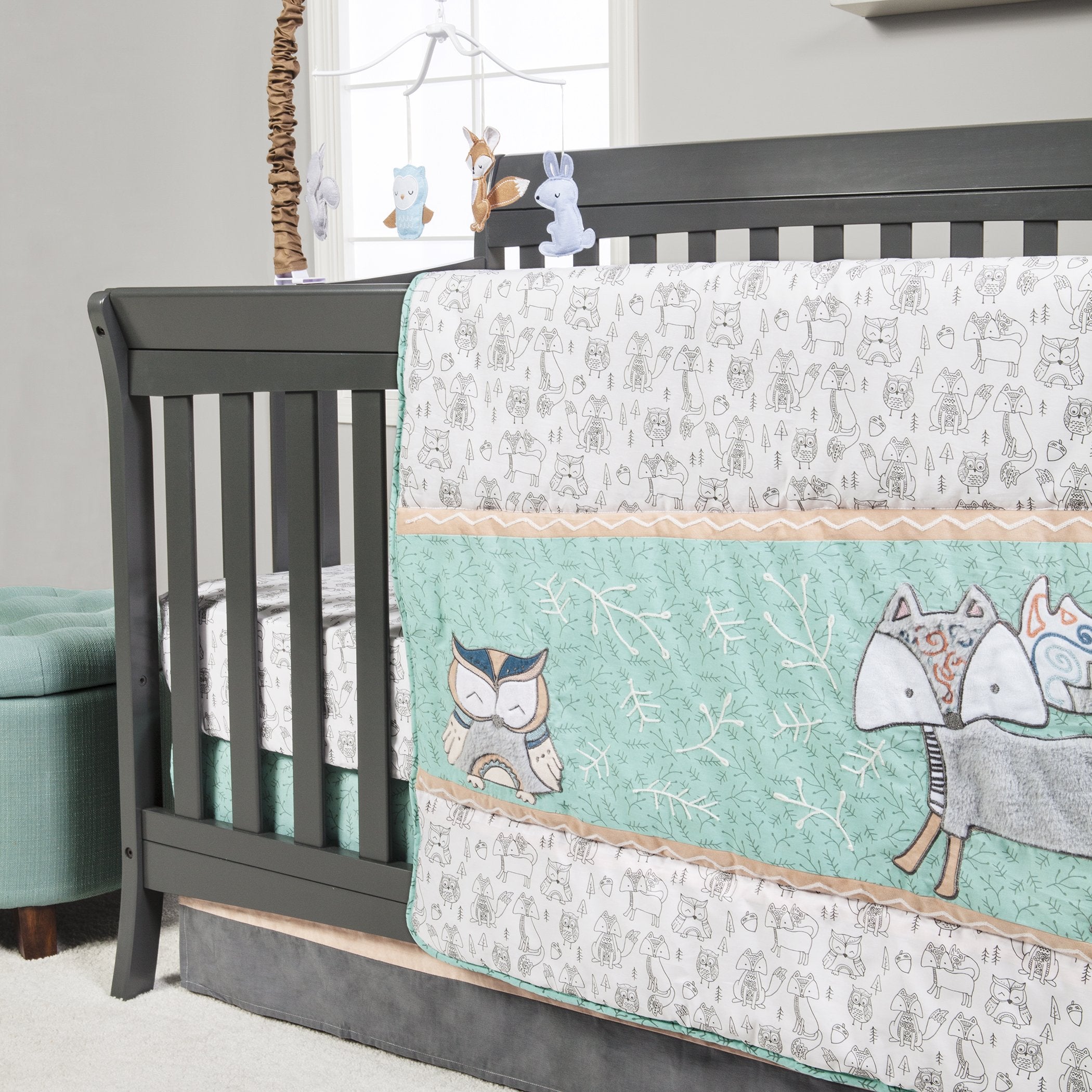 Sawyer 3 Piece Crib Bedding Set