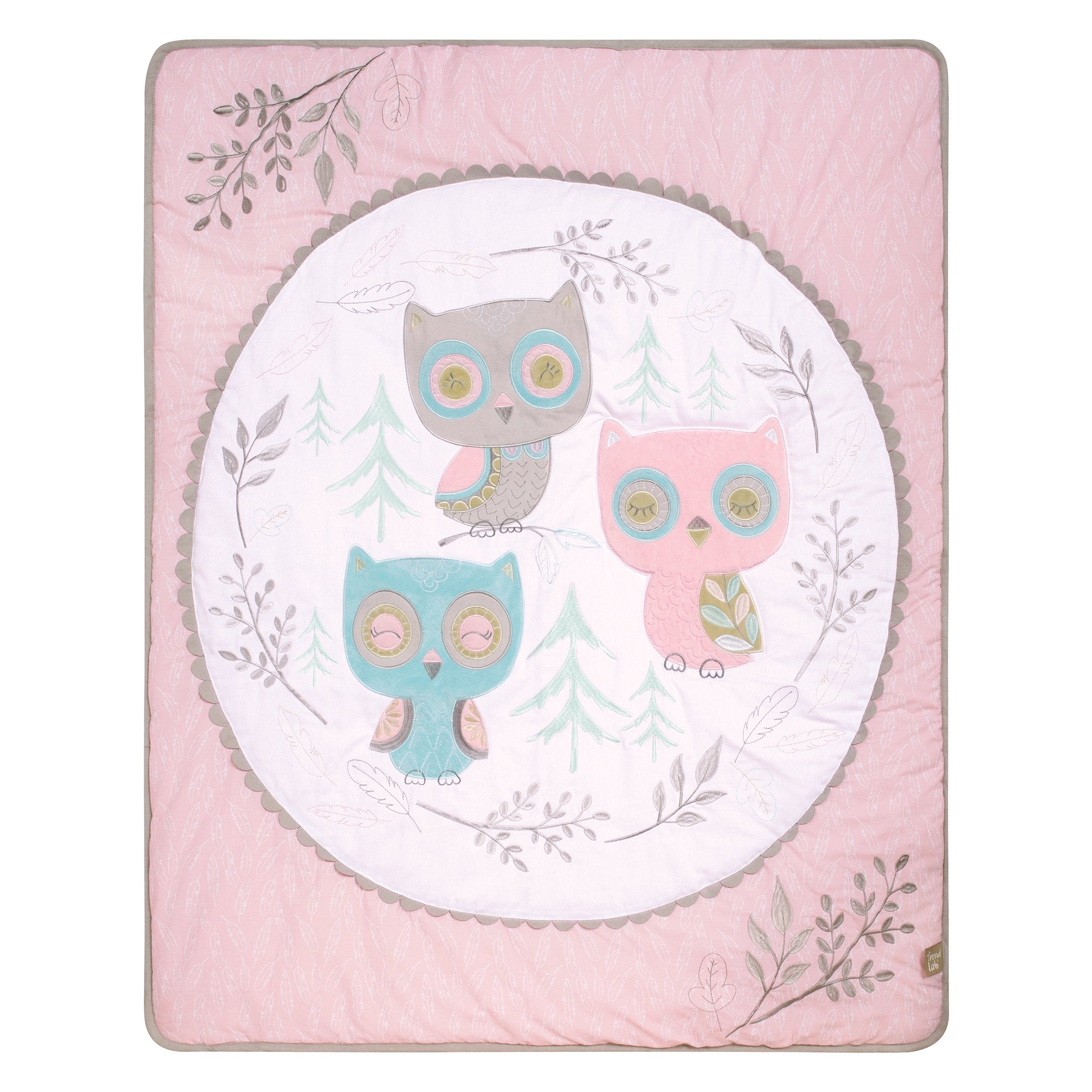 Feathered Friends 3 Piece Crib Bedding Set