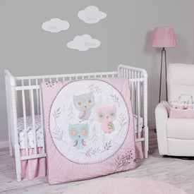 Feathered Friends 3 Piece Crib Bedding Set