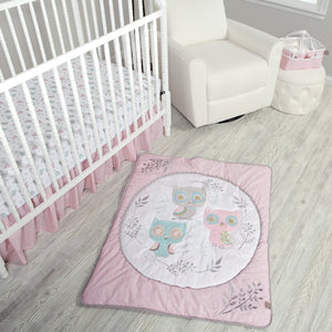 Feathered Friends 3 Piece Crib Bedding Set