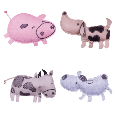 Image of Farm Stack Musical Crib Mobile