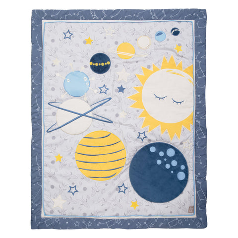 Image of Galaxy 3 Piece Crib Bedding Set