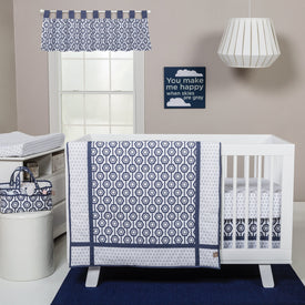 Hexagon 3 Piece Crib Bedding Set