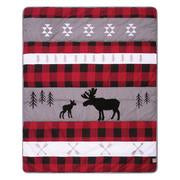 Image of Lumberjack Moose 3 Piece Crib Bedding Set