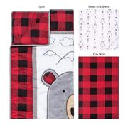 Trend Lab Peak-a-Bear 3 Piece Crib Bedding Set