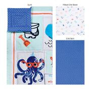 Image of Trend Lab Ocean Pals 3 Piece Crib Bedding Set