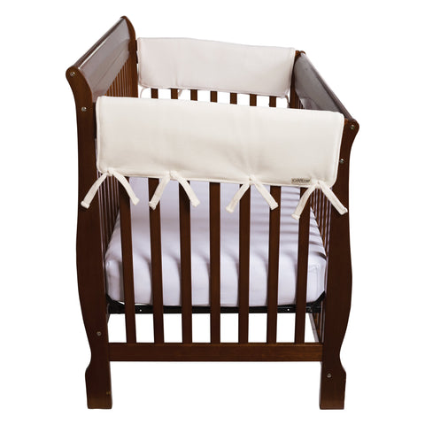 Image of CribWrap® Wide 2 Short Natural Fleece Rail Covers