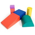 Image of Costway 6 Piece Climb Crawl Play Set Indoor Kids Toddler