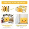 Image of Costway 16-Panel Foldable Baby Playpen with Sound
