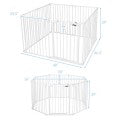 Costway Adjustable Panel Baby Safe Metal Gate Play Yard