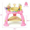 Costway 2-in-1 Baby Jumperoo Adjustable Sit-to-stand Activity Center