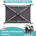 Costway 4-in-1 Convertible Portable Baby Playard Newborn Napper with Music and Toys