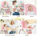Costway Folding Baby High Dining Chair with 6-Level Height Adjustment