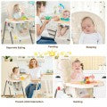 Image of Costway Folding Baby High Dining Chair with 6-Level Height Adjustment